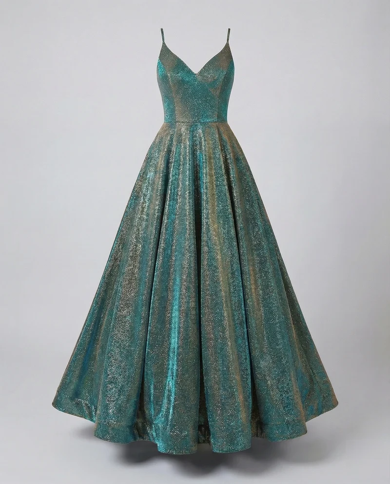 Damen Prinzessinnen-Ballkleid Korsage Volant-Tellerrock