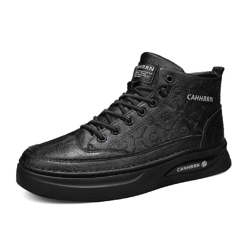 Damen Modische High-Top Sneakers mit atmungsaktiver Oberflächenstruktur