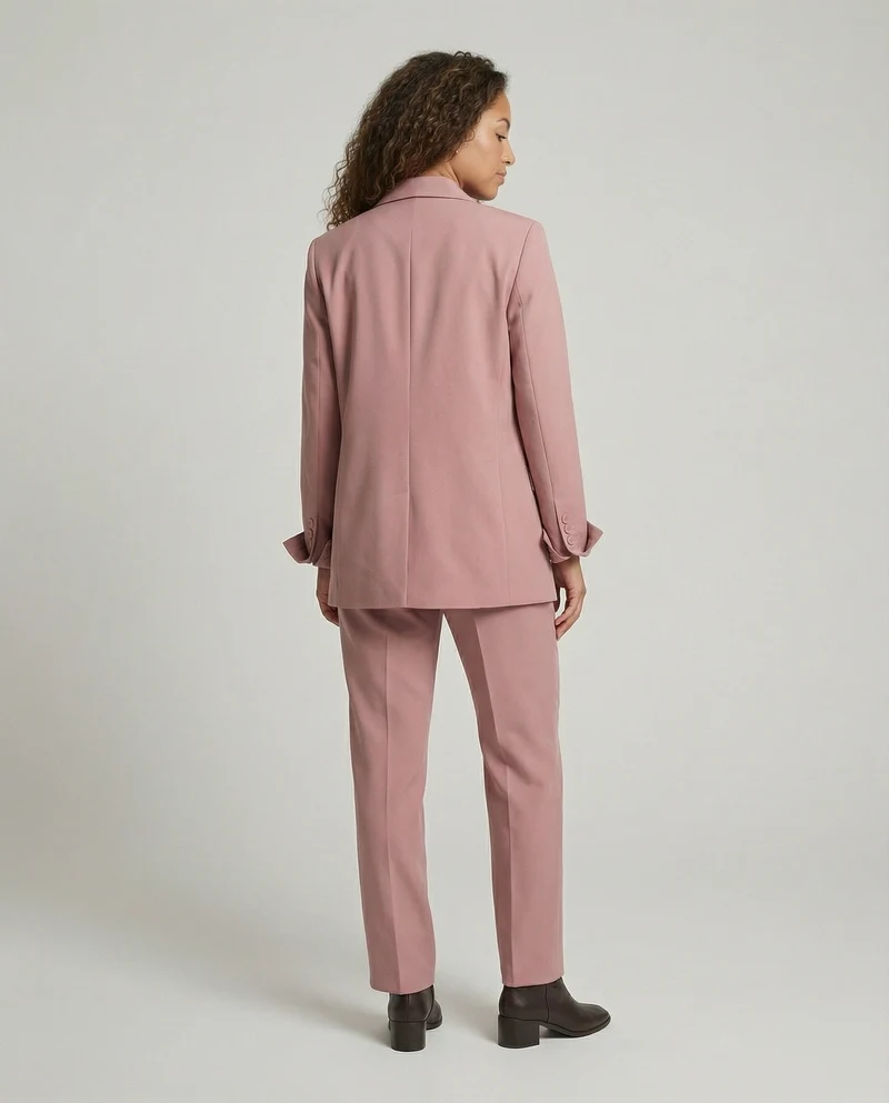 Damen Statement Weitbein Blazer-Hosen-Set
