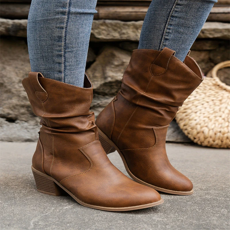 Elegante Cowboy-Lederschuhe