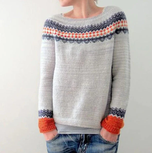 Damen Retro Pullover