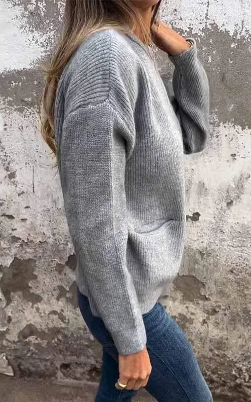 Reißverschluss-Strickjacke aus Baumwolle