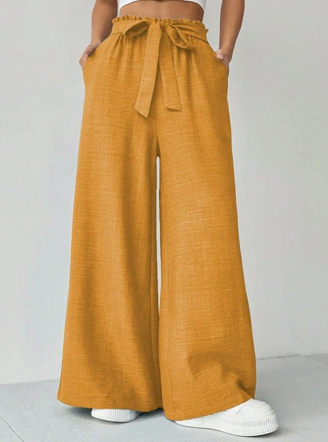 Damen Weite Hosen Nord Taschen