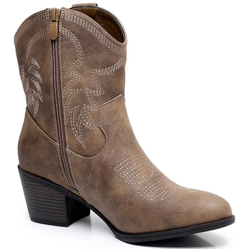 Klassische Mid High Cowgirl Stiefel - Tammy Nord Taschen