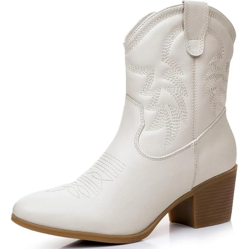 Klassische Mid High Cowgirl Stiefel - Tammy Nord Taschen