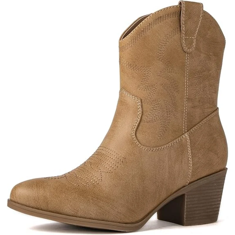 Klassische Mid High Cowgirl Stiefel - Tammy Nord Taschen