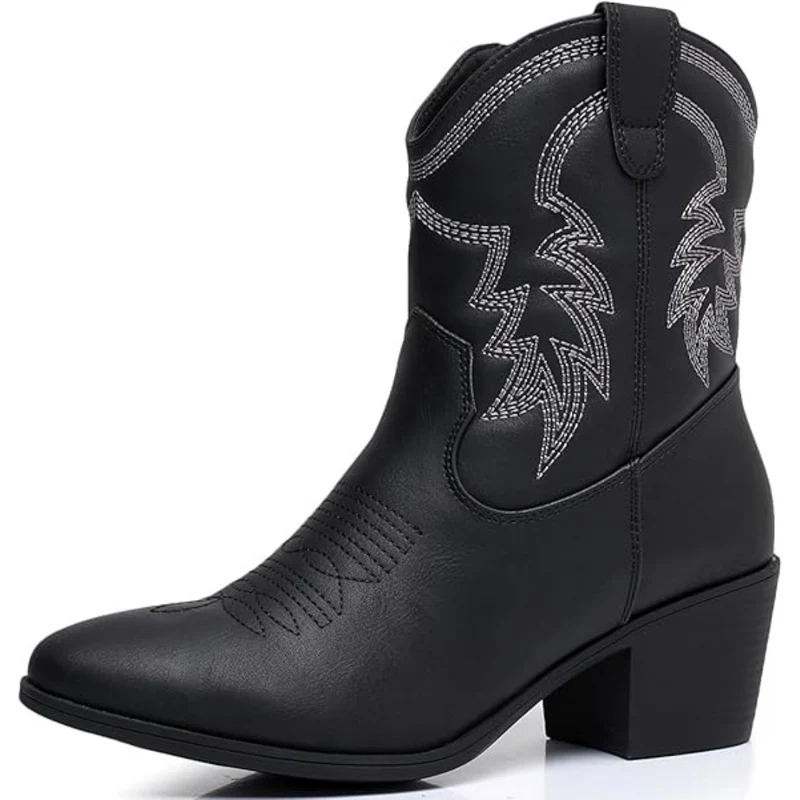 Klassische Mid High Cowgirl Stiefel - Tammy Nord Taschen