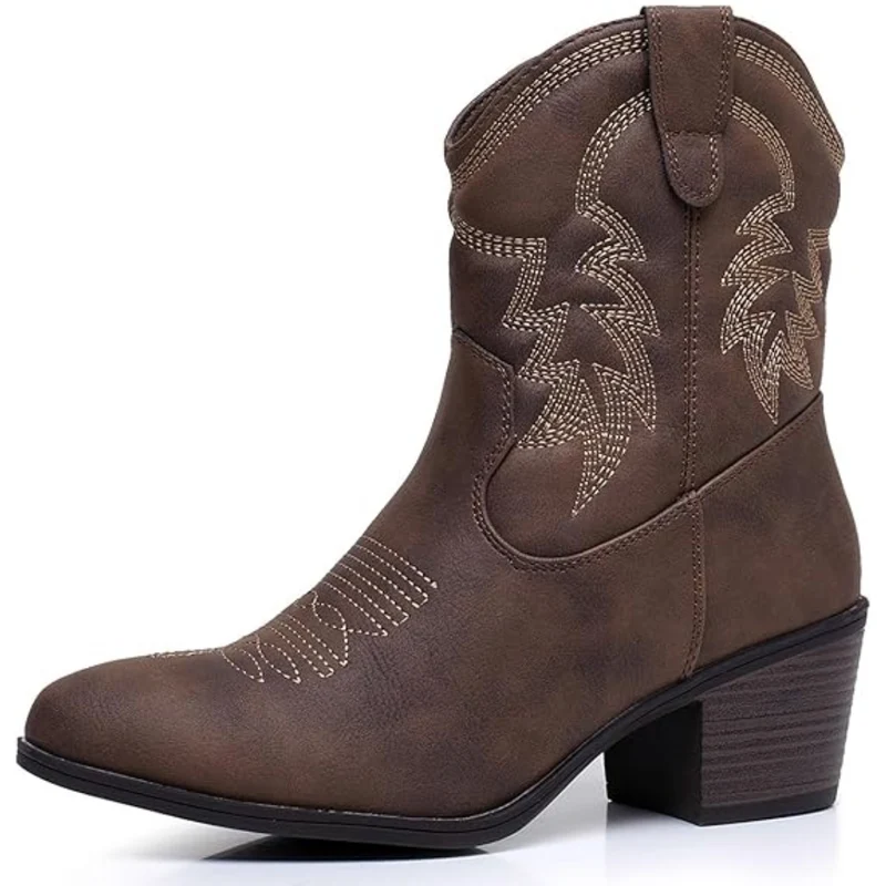 Klassische Mid High Cowgirl Stiefel - Tammy Nord Taschen