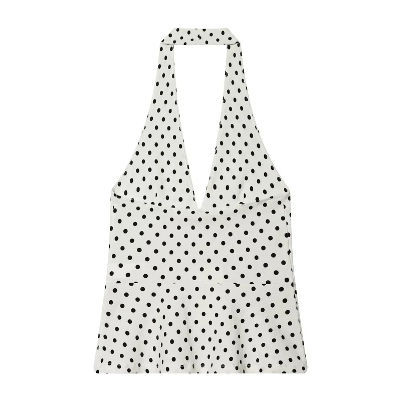 Damen Schlaghose mit grafischem Punktedesign Nord Taschen