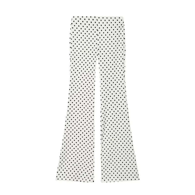 Damen Schlaghose mit grafischem Punktedesign Nord Taschen