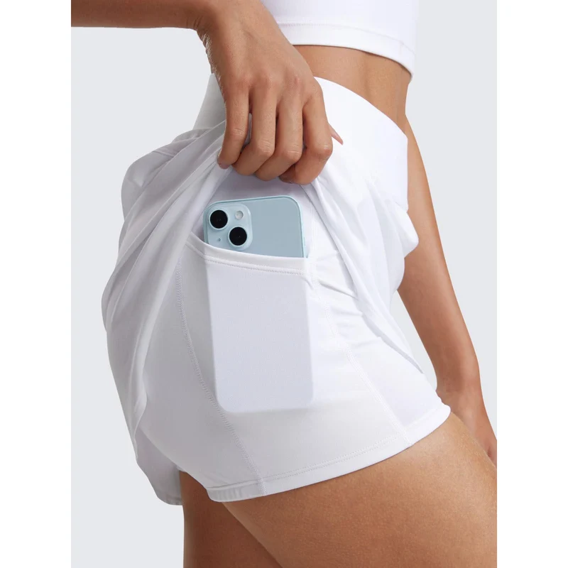 Damen Sportrock mit hohem elastischen Bund und seitlichen Taschen Nord Taschen