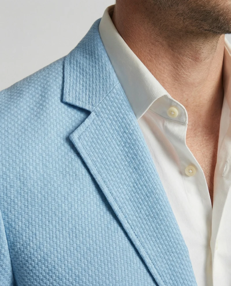 Strukturblazer Tailliert Herren