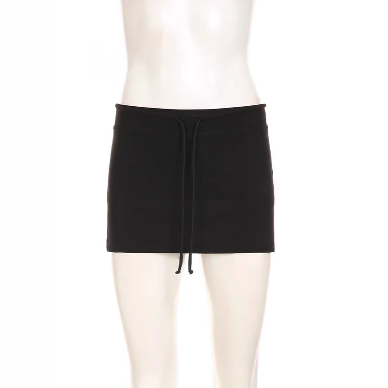 Damen Minirock mit verstellbarem Bund und figurbetontem Schnitt