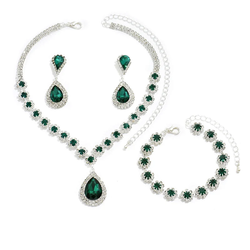 Nord Taschen | Galvanisiertes Strass-Schmuckset