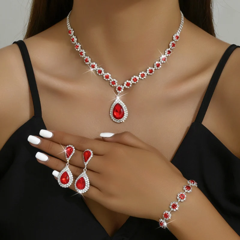 Nord Taschen | Galvanisiertes Strass-Schmuckset