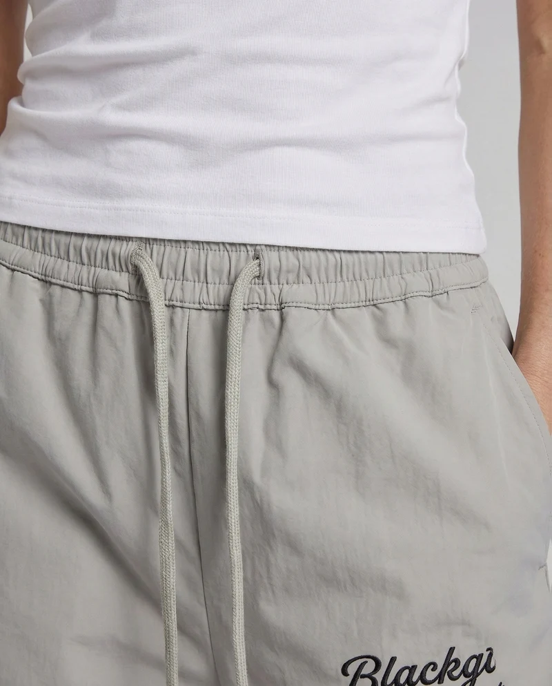 Damen Baggy Hose Weit mit Elastischem Bund