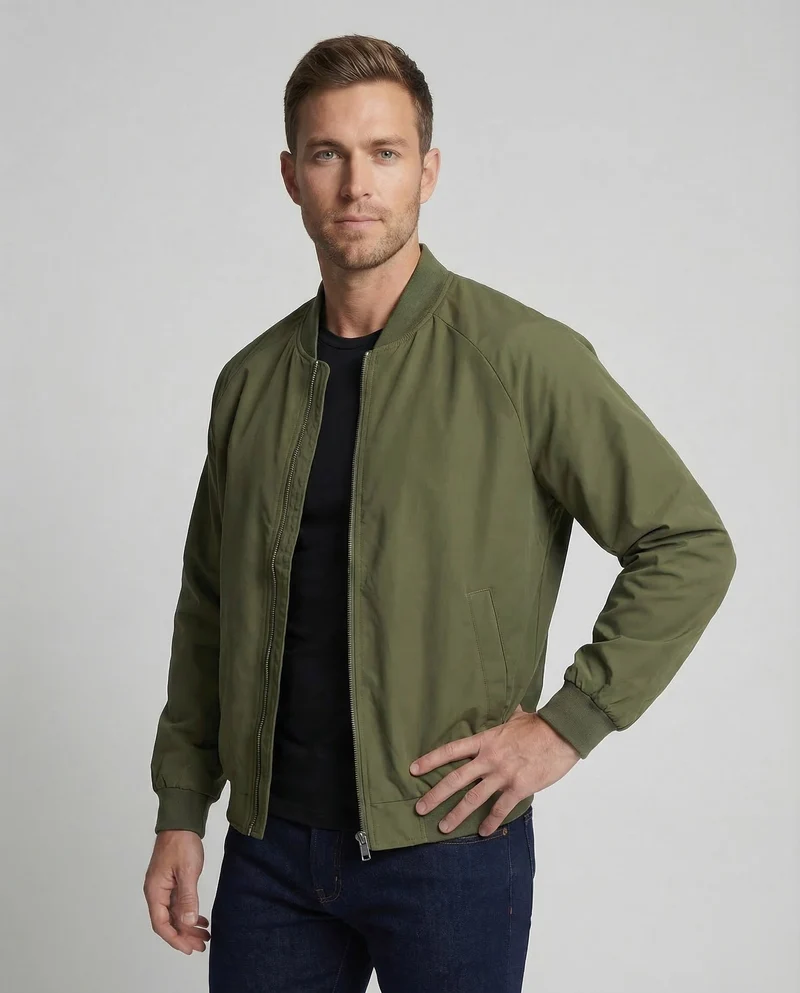 Herren Flight-Blouson Zweiwege-Reißverschluss