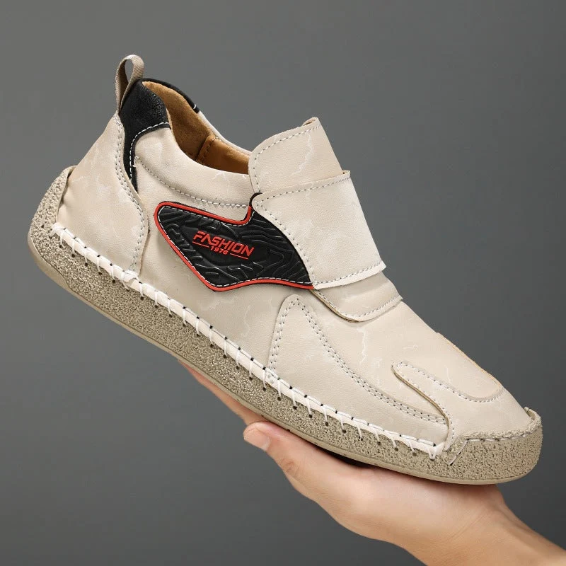 Herren Bequeme und modische Freizeitschuhe mit Klettverschluss
