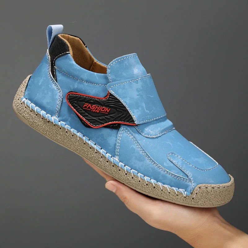Herren Bequeme und modische Freizeitschuhe mit Klettverschluss