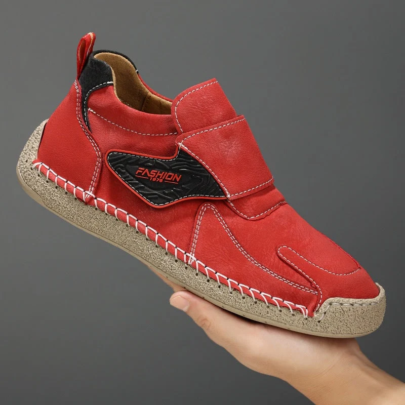 Herren Bequeme und modische Freizeitschuhe mit Klettverschluss