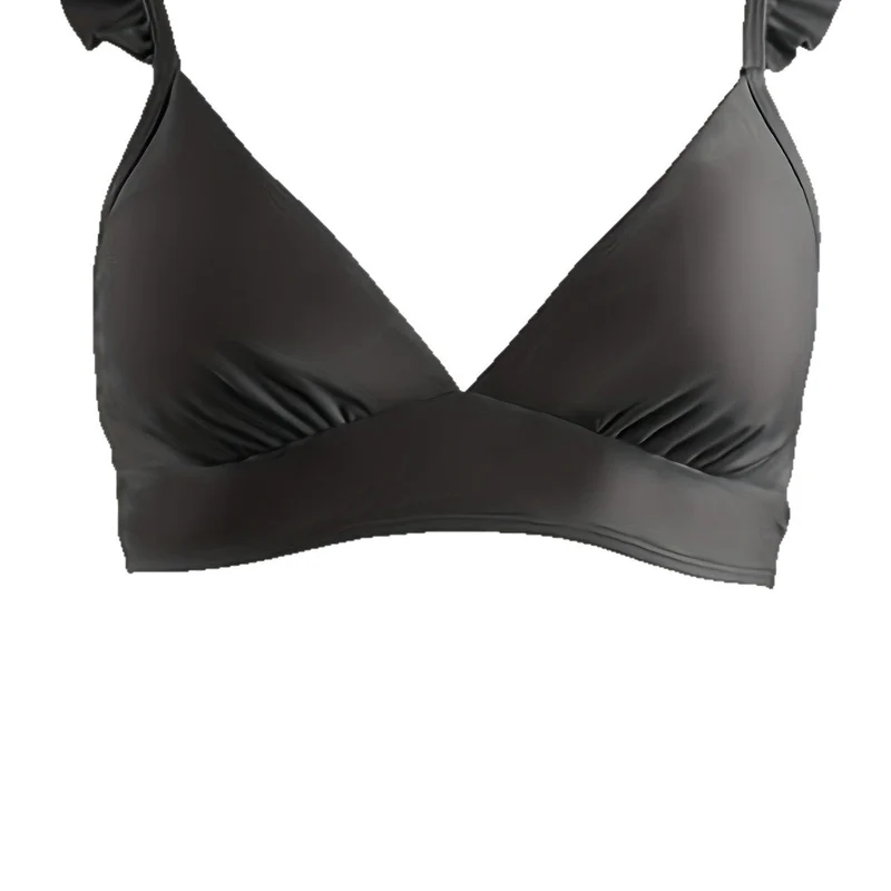 Damen Moderner Bikini mit Volant-Details