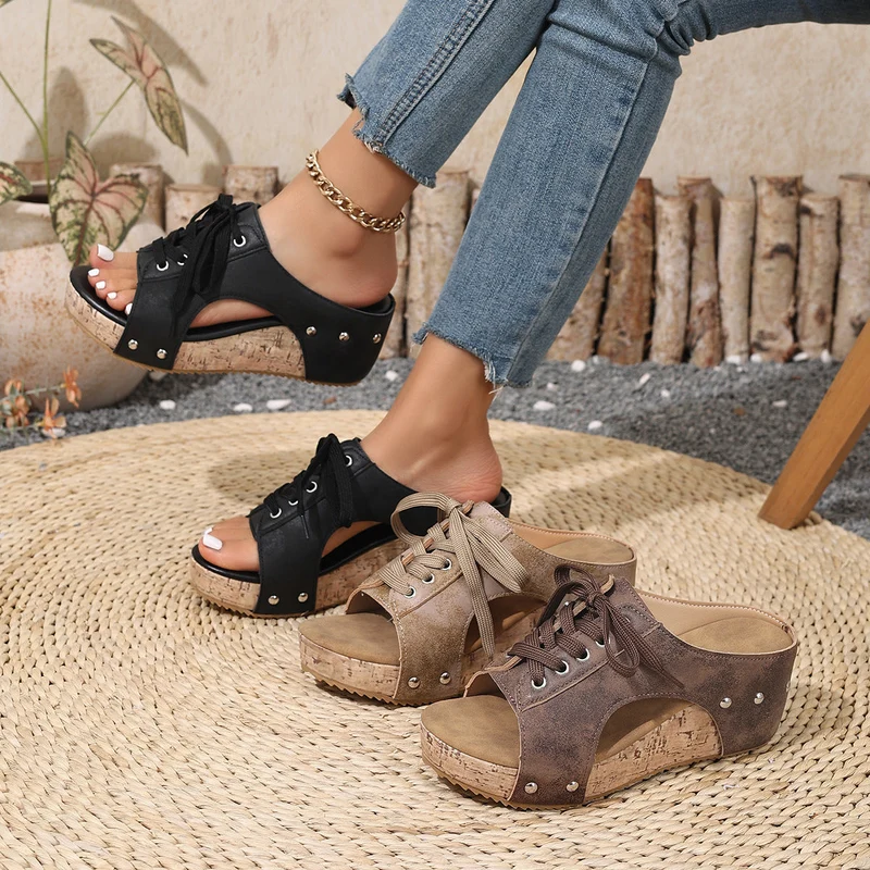 Damen Plateau Sandalen