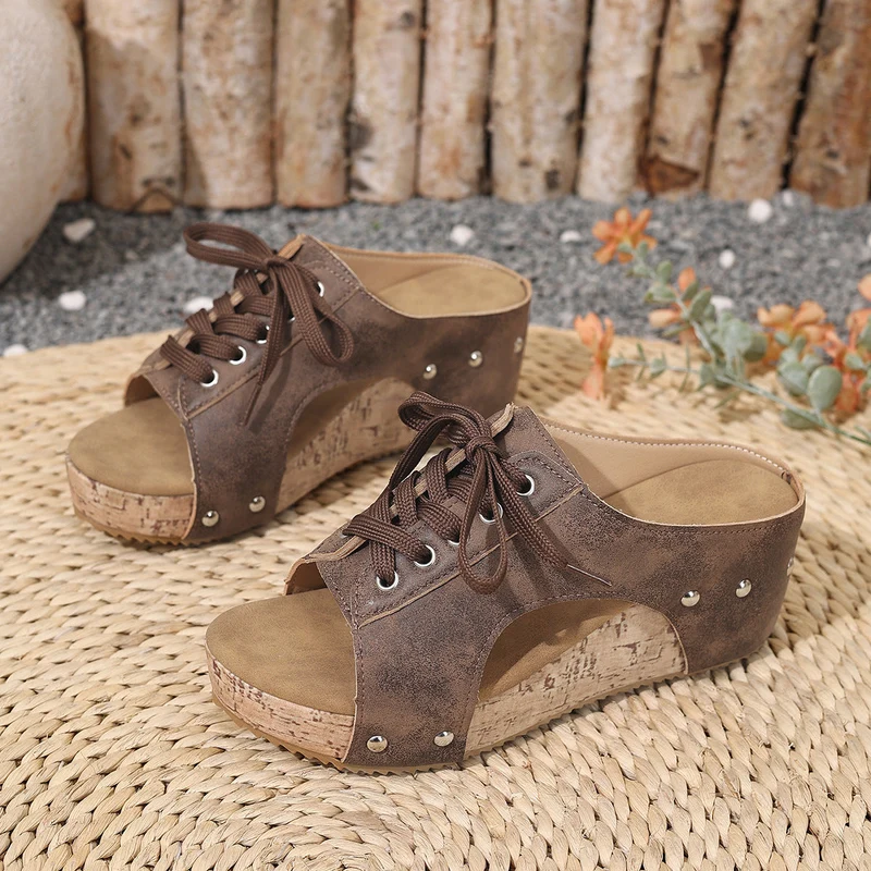 Damen Plateau Sandalen