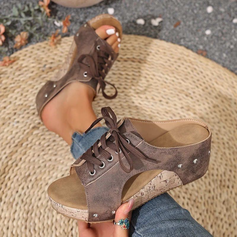 Damen Plateau Sandalen