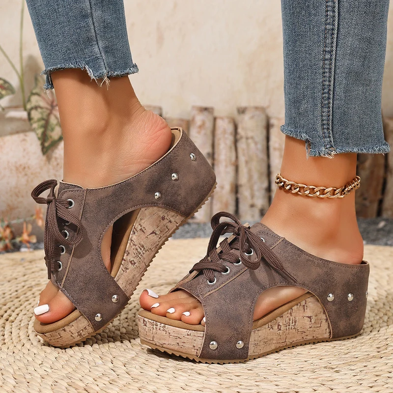 Damen Plateau Sandalen