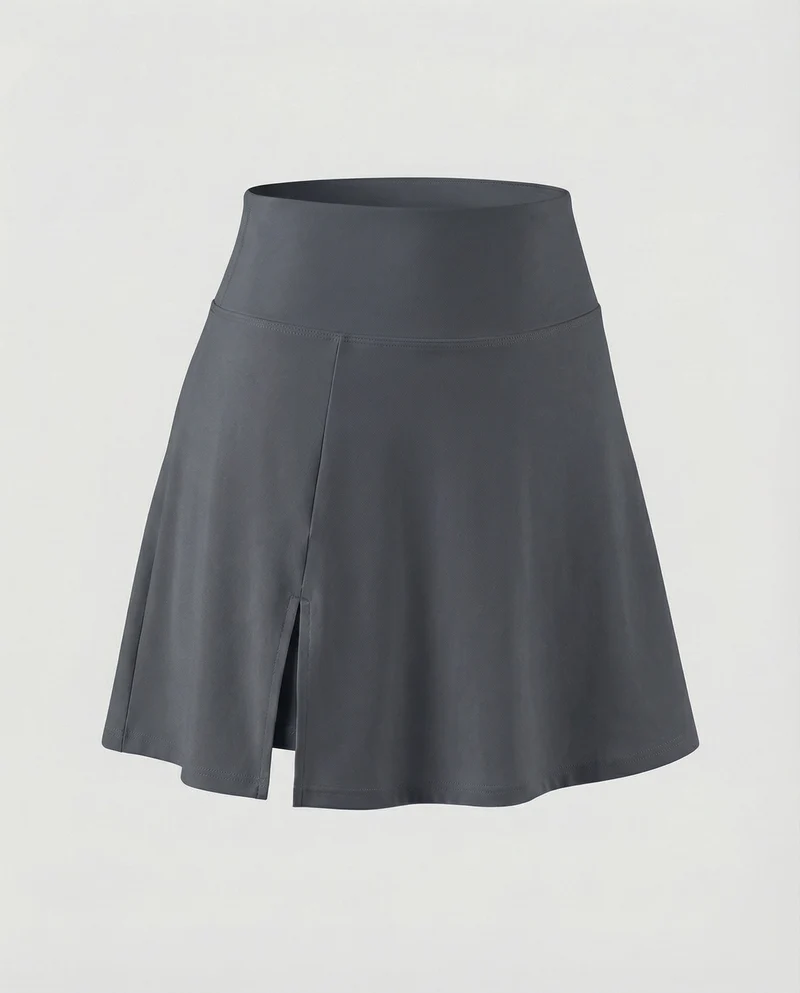 Damen Sportliche Integrierte Innenhose MischgewNord Taschene Tennisrock