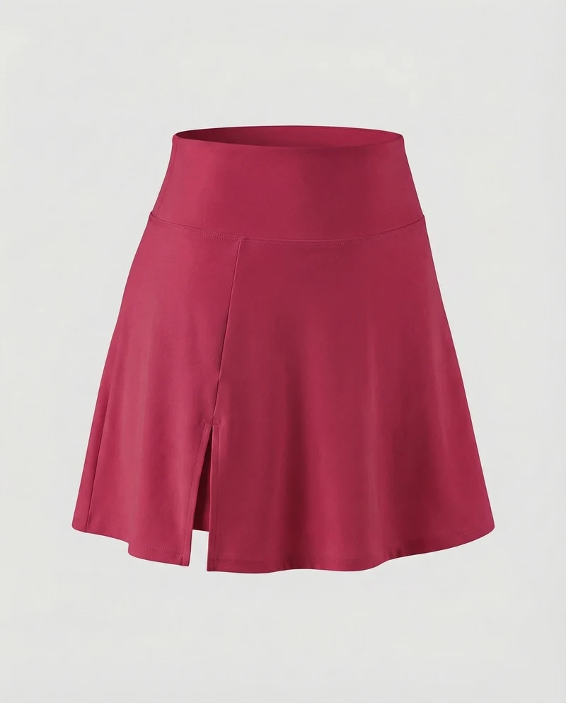 Damen Sportliche Integrierte Innenhose MischgewNord Taschene Tennisrock
