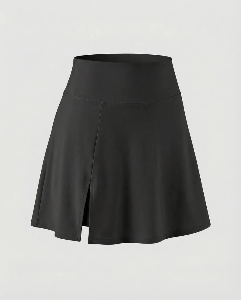 Damen Sportliche Integrierte Innenhose MischgewNord Taschene Tennisrock