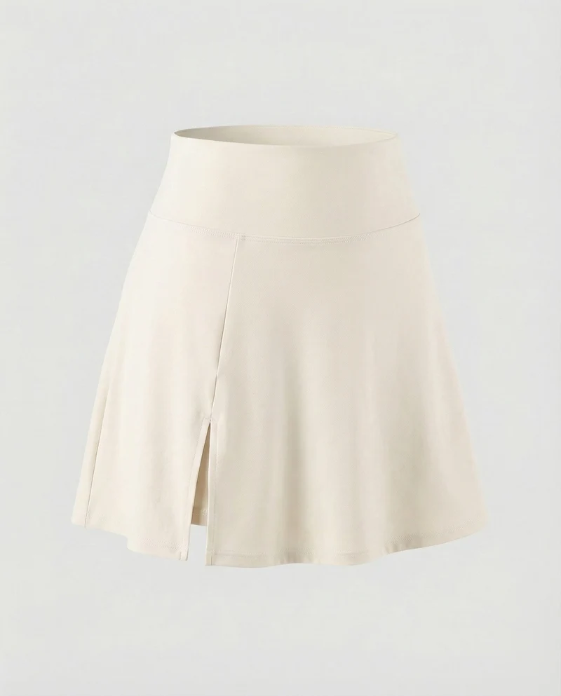 Damen Sportliche Integrierte Innenhose MischgewNord Taschene Tennisrock