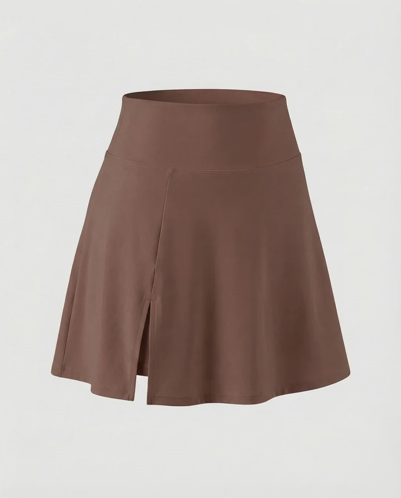 Damen Sportliche Integrierte Innenhose MischgewNord Taschene Tennisrock