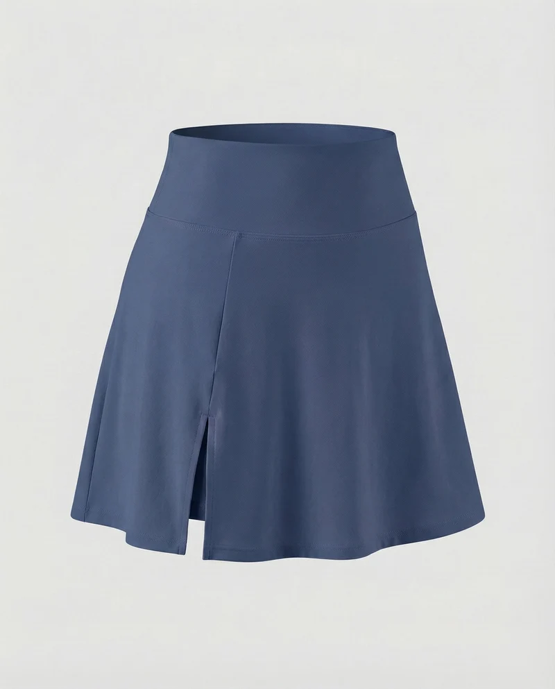 Damen Sportliche Integrierte Innenhose MischgewNord Taschene Tennisrock