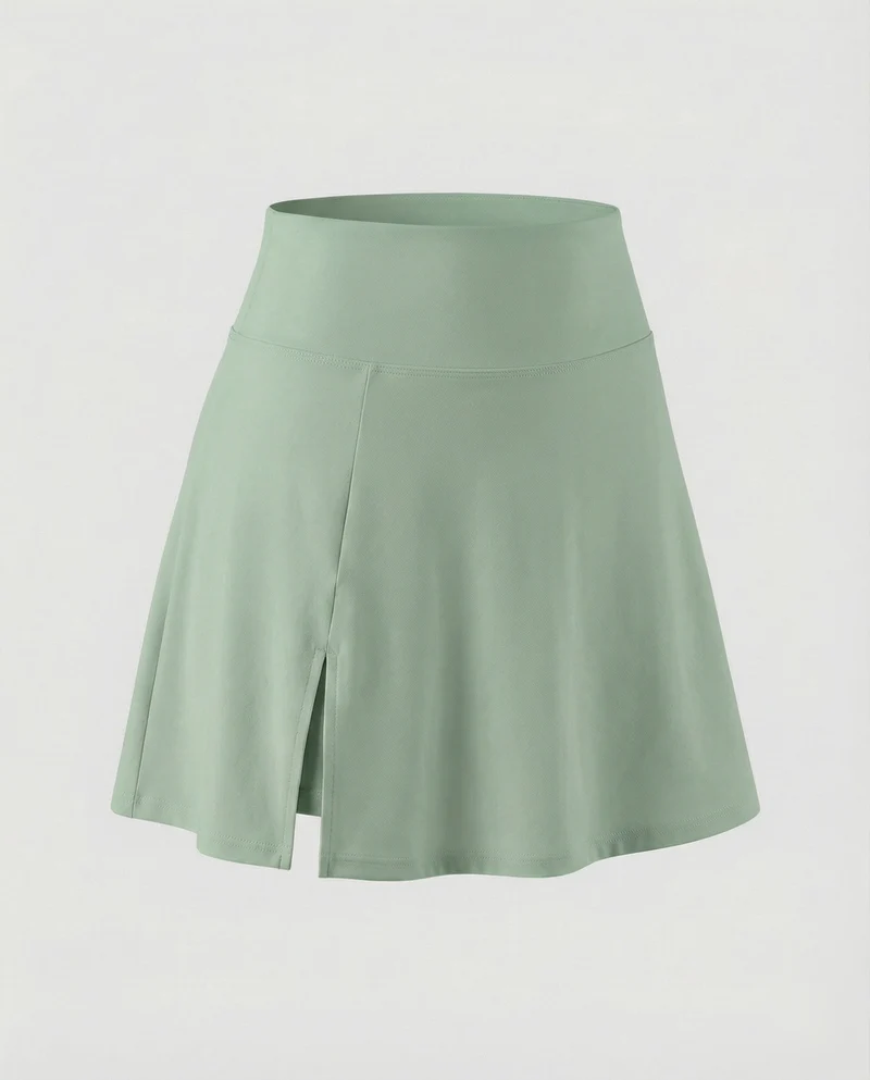 Damen Sportliche Integrierte Innenhose MischgewNord Taschene Tennisrock