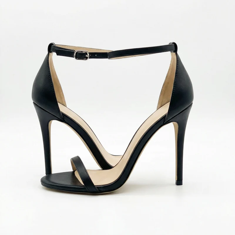 Fischmundschnalle Stiletto Absatz Hohe Absatzsandalen