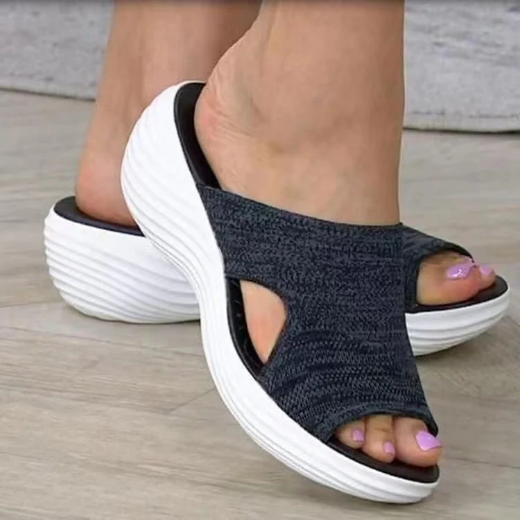 Damen Komfortable Sandaletten mit ergonomischem Fußbett und rutschfester Sohle