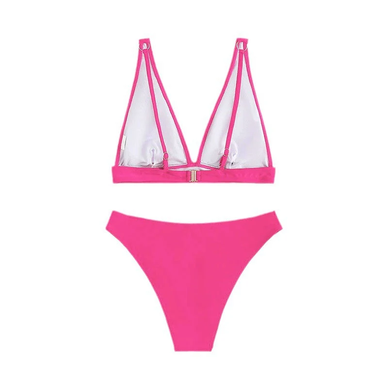 Damen Bikini-Set mit tiefem V-Ausschnitt und hohem Beinausschnitt Nord Taschen
