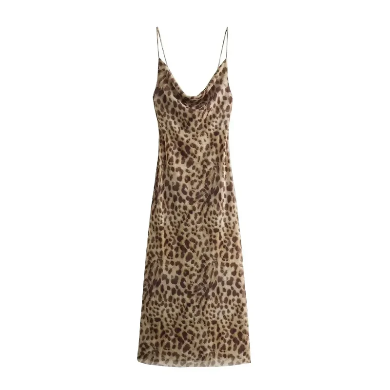 Schicke Kleid mit Leopardenmuster für Damen