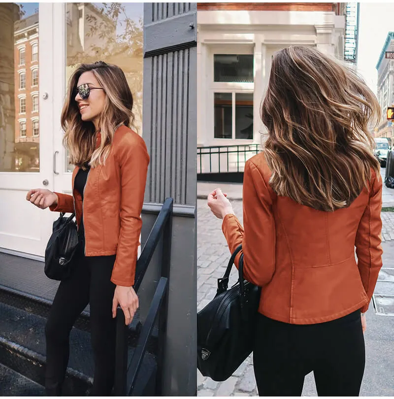 Italienische Lederjacke