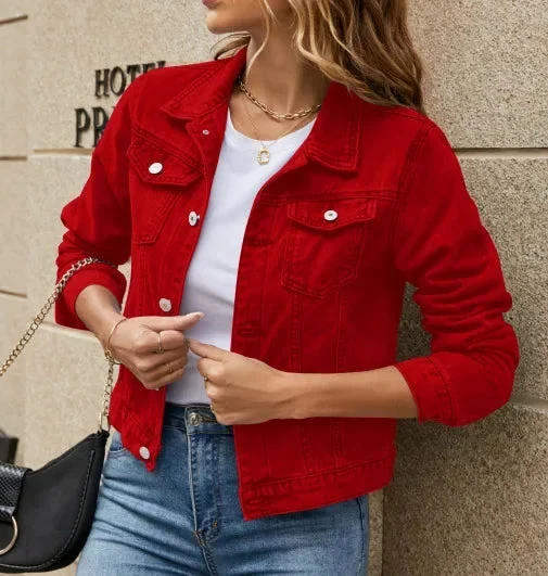 Lässige Denim Jacke für Damen