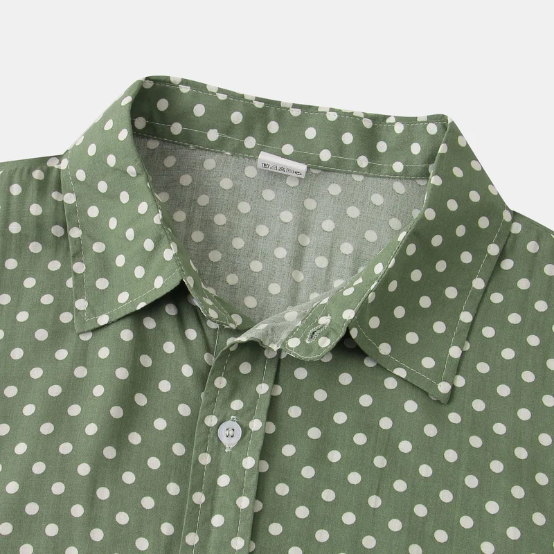 Damen Kurzarmbluse im modernen Polka-Dots-Design mit luftiger Passform Nord Taschen