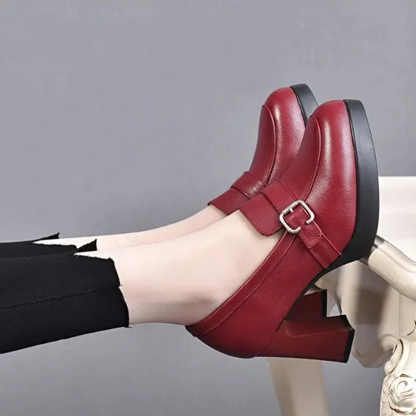 Vielseitige Stiefel mit Absatz aus Leder Nord Taschen