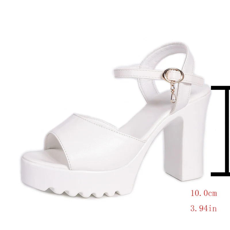 Damen Elegante Plateau-Sandalen mit Klickverschluss