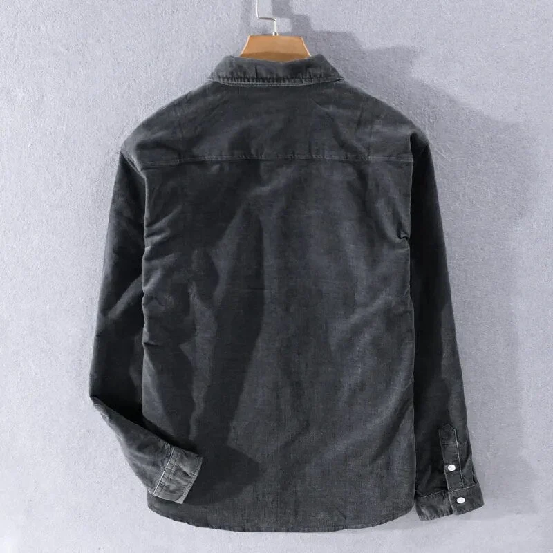 Langarm Overshirt Aus Weichem Denim