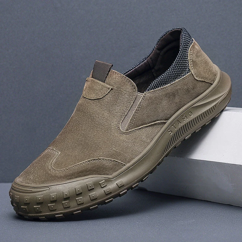 Herren bequeme Slipper aus Wildleder