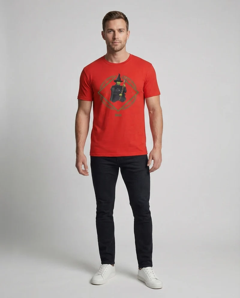 Unisex Baumwoll-T-Shirt Hexenmotiv