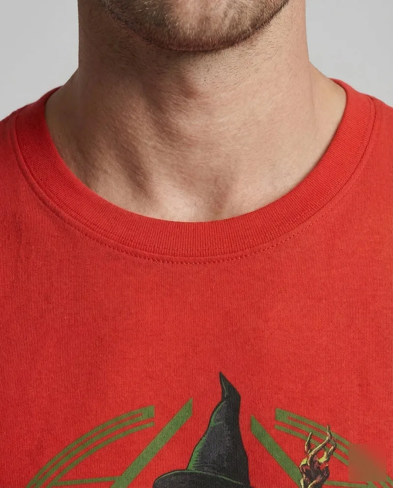 Unisex Baumwoll-T-Shirt Hexenmotiv