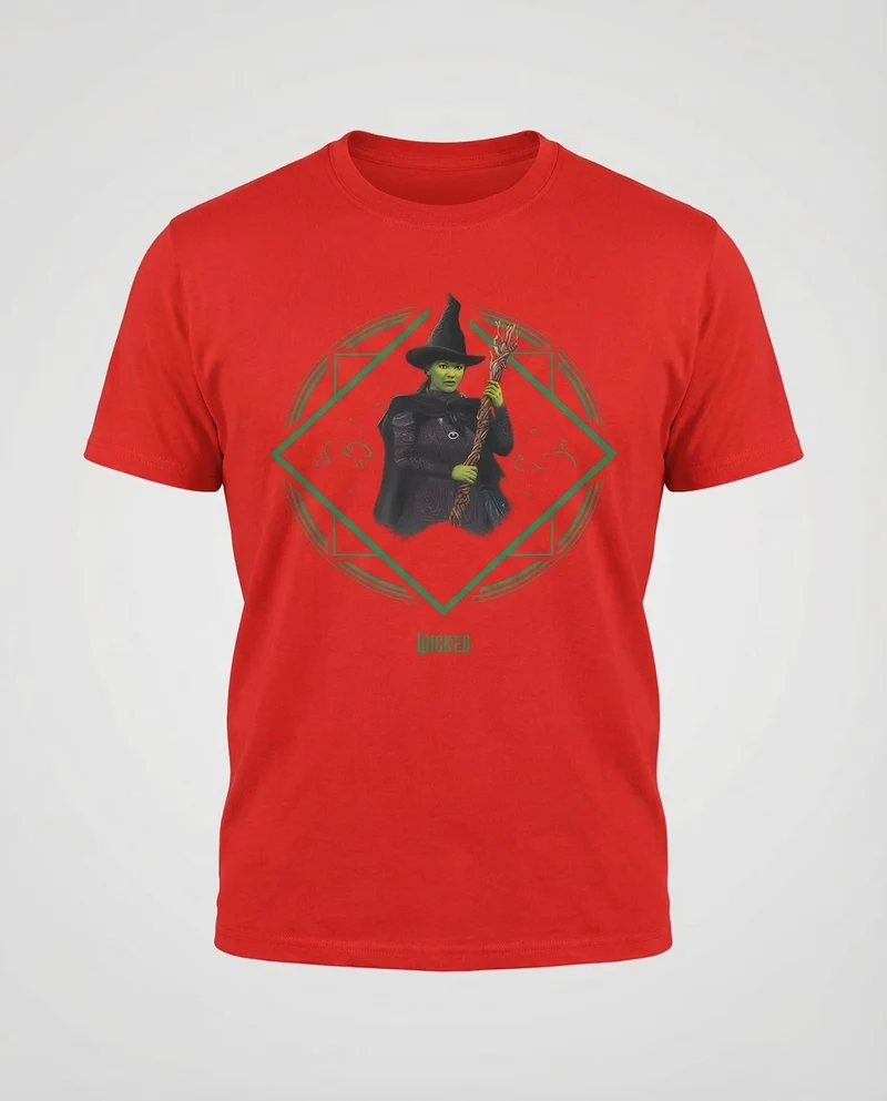 Unisex Baumwoll-T-Shirt Hexenmotiv